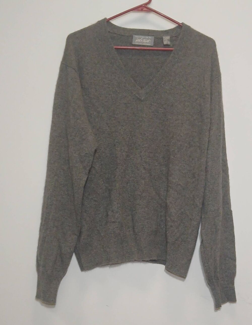 Vintage lord &Taylor Womens large 2 ply 100% cashmere sweater gray
